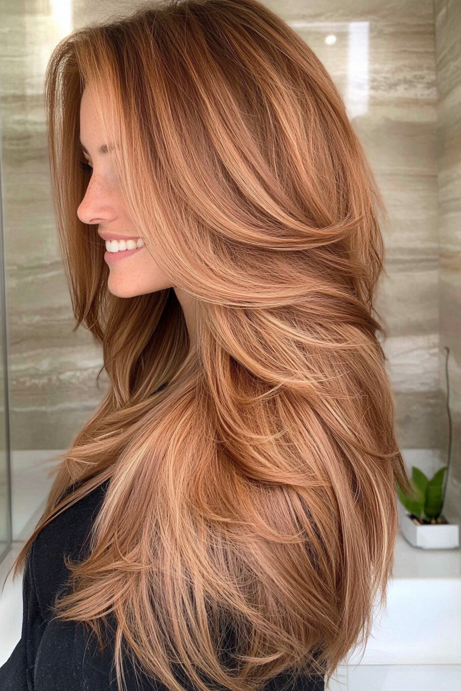 2. Feathered Fringe in Soft Chestnut (Boho Haircuts) - Boho Haircuts