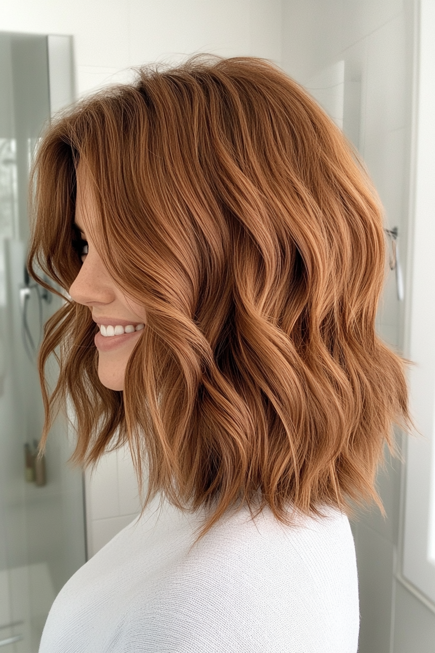 4. Shoulder-Length Shag in Chestnut Brown (Choppy Haircuts) - Choppy Haircuts