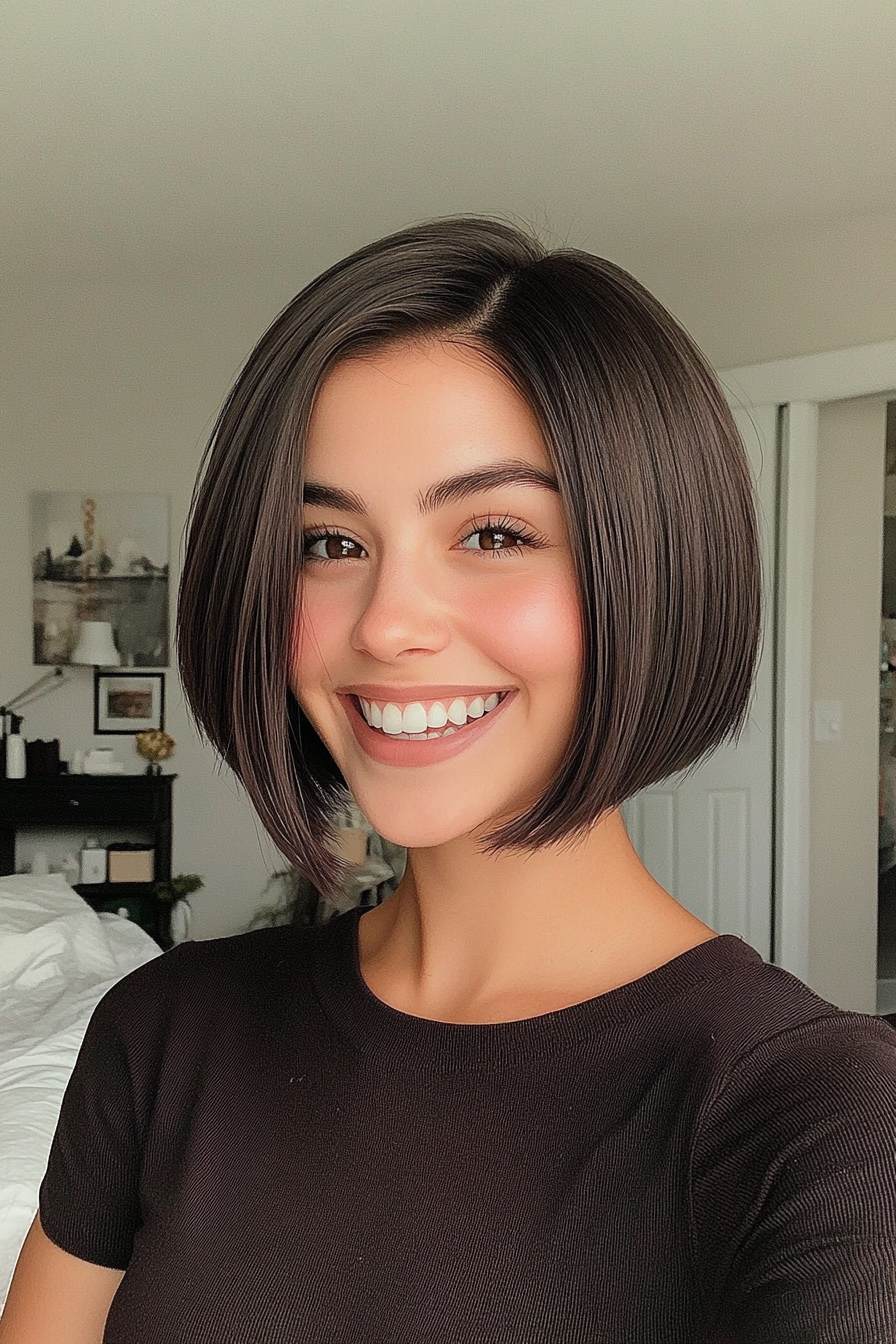 15. Choppy Bob with Blunt Ends in Dark Espresso (Choppy Haircuts) - Choppy Haircuts
