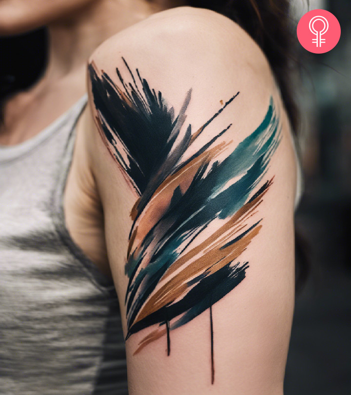 8 Brush Stroke Tattoo Ideas
