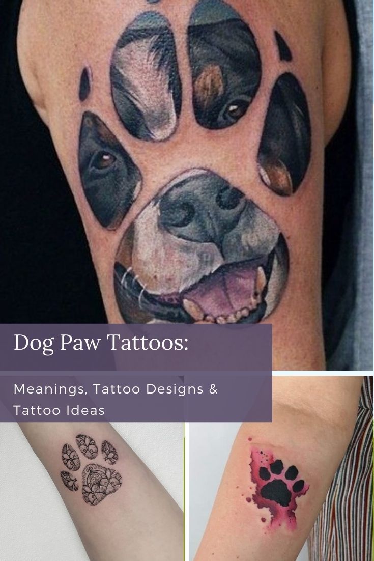 80+ DOG PAW TATTOOS