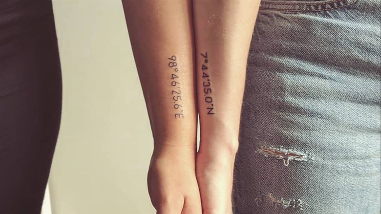20 Coordinate Tattoos To Connect You To A Special Place