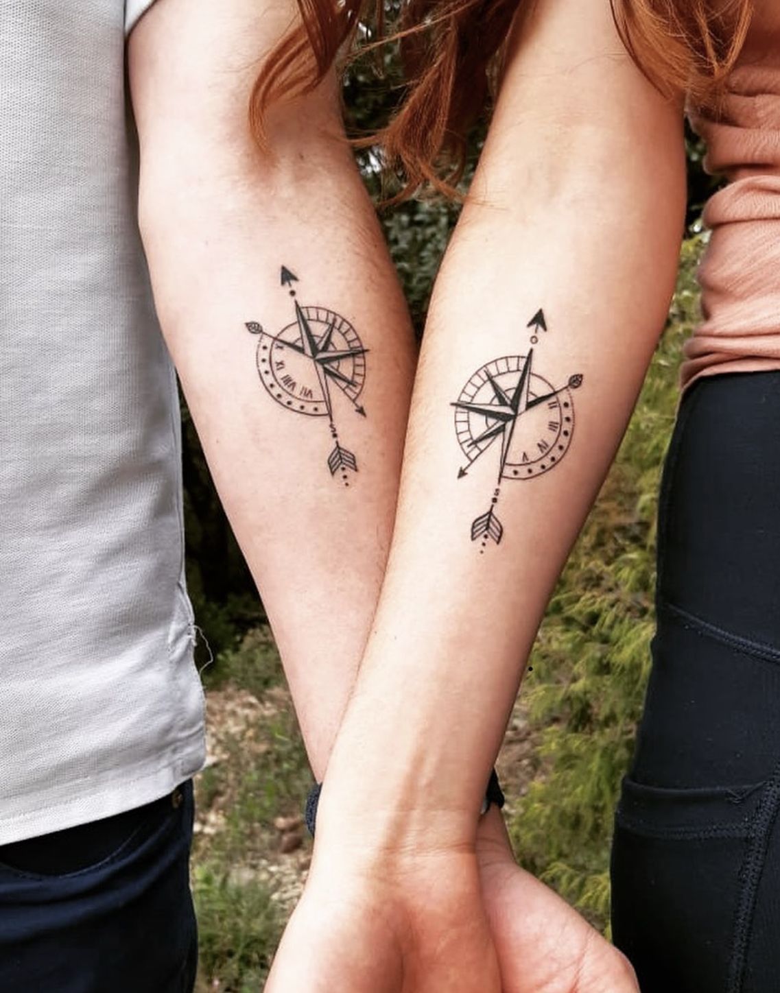 coupletattoo #tattooparejas #brujula #compass #time