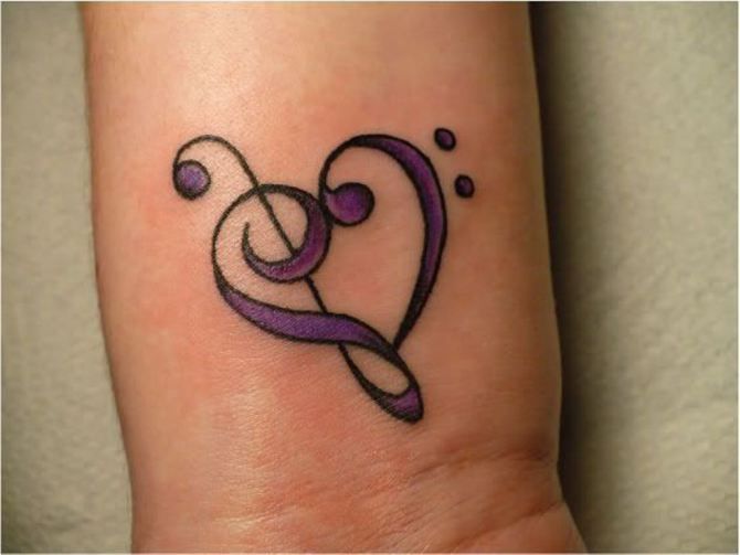 50 Treble Clef Tattoos