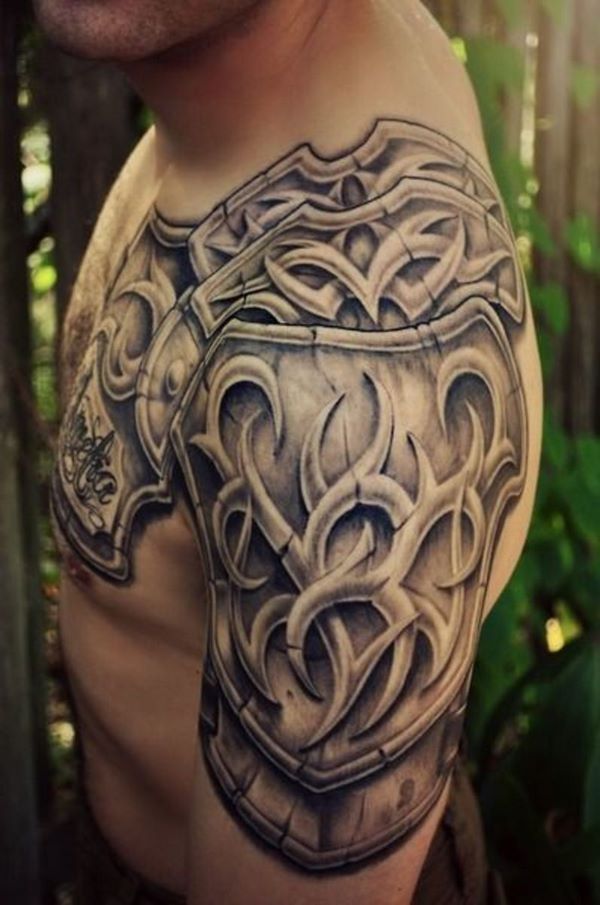 Armor tattoo ideas for men – ultimate symbol of masculinity and ...