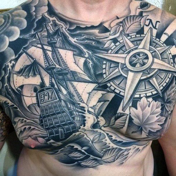 63 Compass Tattoo Designs for Men [2024 Inspiration Guide]