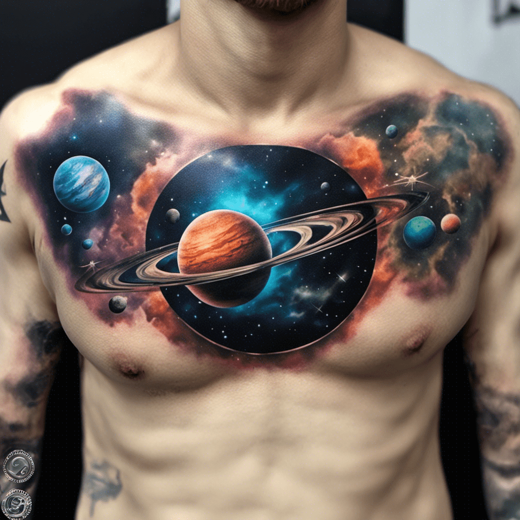 78 Space Tattoo Ideas Created with AI | artAIstry