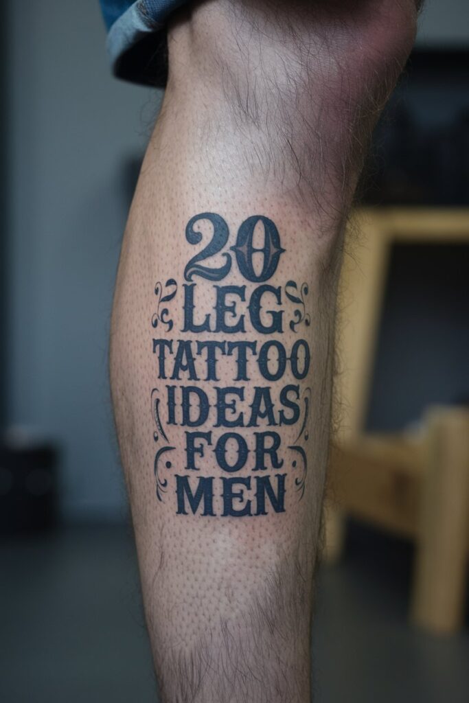 20 Badass Leg Tattoo Ideas That'll Make Guys Look Awesome