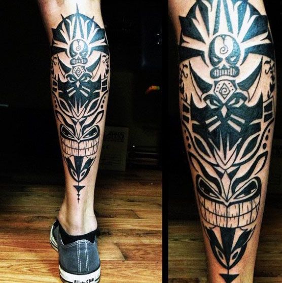 60 Epic Tribal Leg Tattoos for Men [2024 Inspiration Guide]
