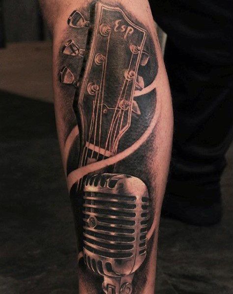83 Remarkable Music Tattoos for Men [2024 Inspiration Guide]