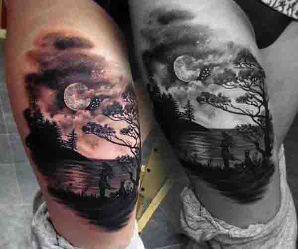 85 Amazing Moon Tattoos for Men [2024 Inspiration Guide]