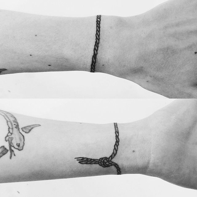 Rope bracelet tattoo - Tattoogrid.net