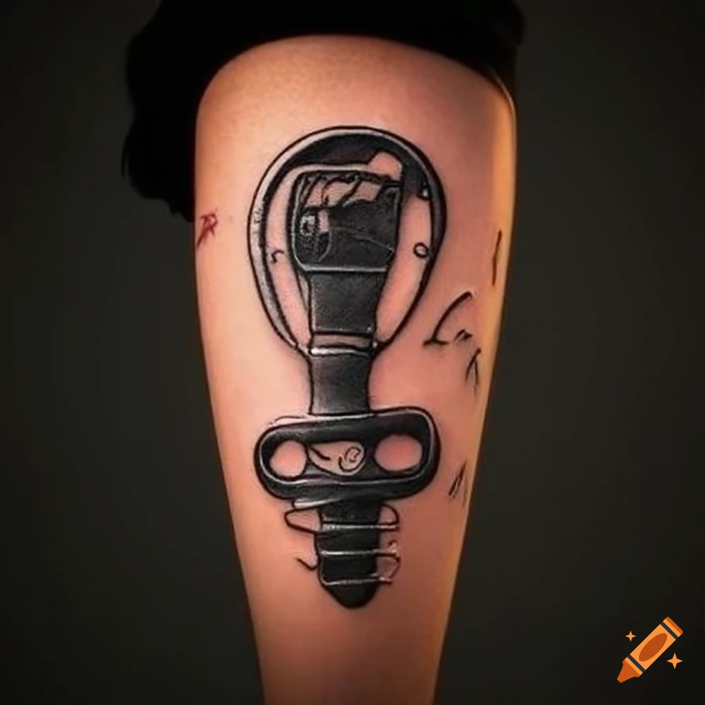 Wrist tattoo with the words 'car key' on Craiyon