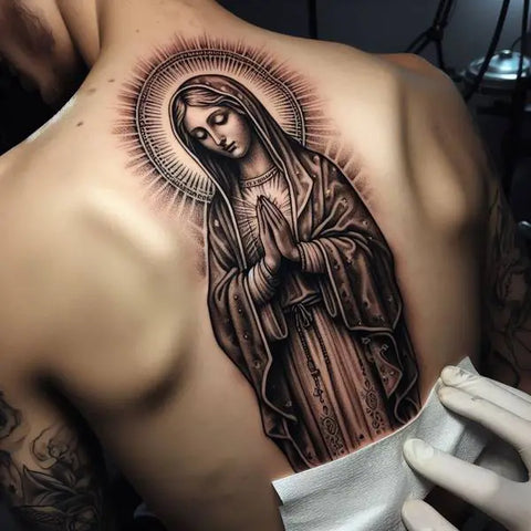 92 Sensational Virgin Mary Tattoo Designs And Discover Their ...