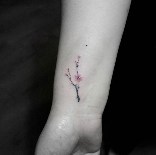 48 Cherry Blossom Tattoos That Are Way Beyond Perfect - TattooBlend