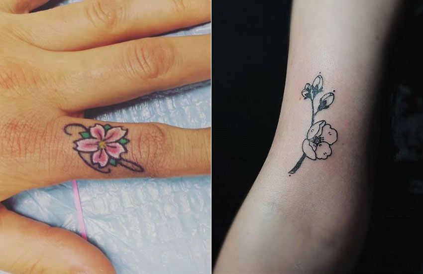 flower tattoo designs cherry blossom