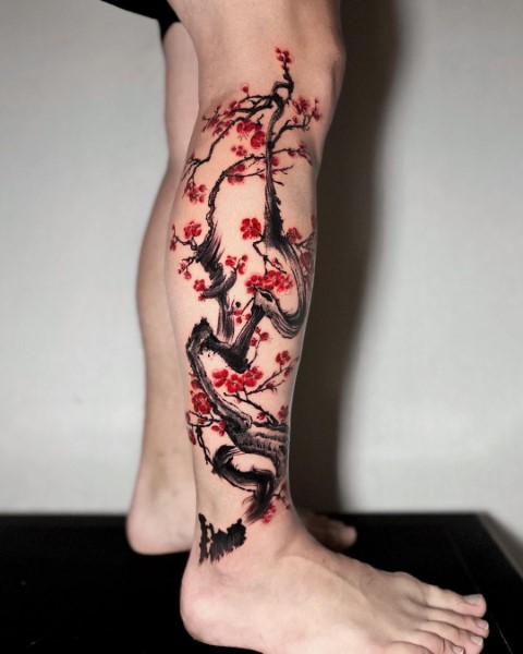 20+ Amazing Cherry Blossom Tattoo Designs for Men & Women ...