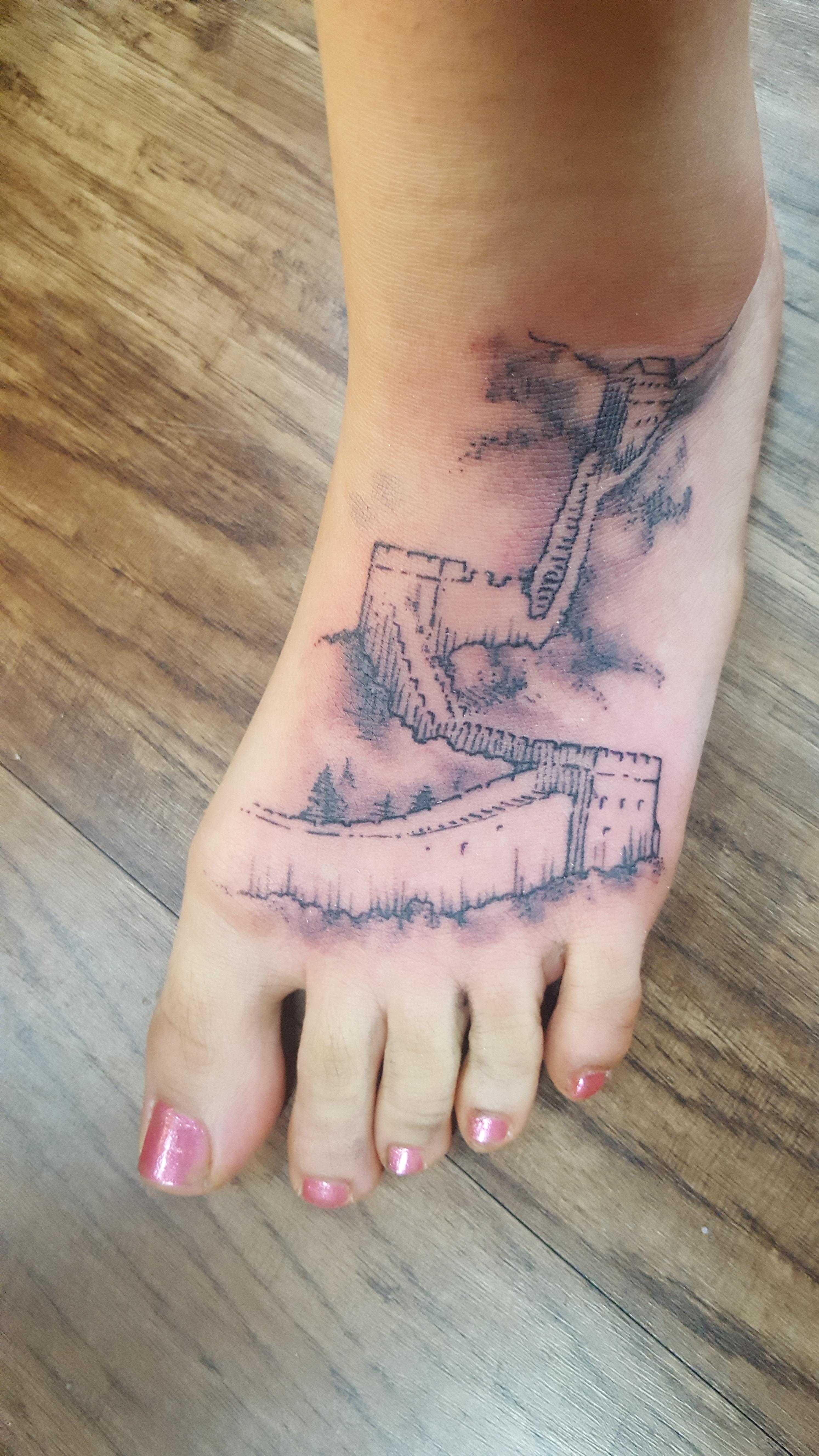 Great wall of china done by Jermey Selmer, Deep Sticks in NH : r ...