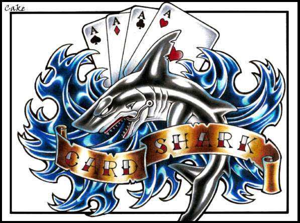 Card Shark Tattoo Design by CakeKaiser on DeviantArt