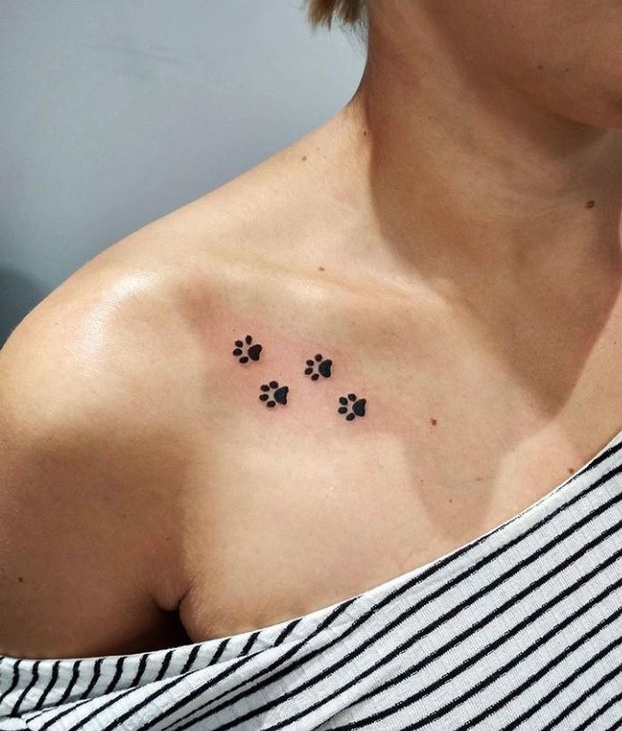 The 80+ Cutest Paw Print Tattoos Ever