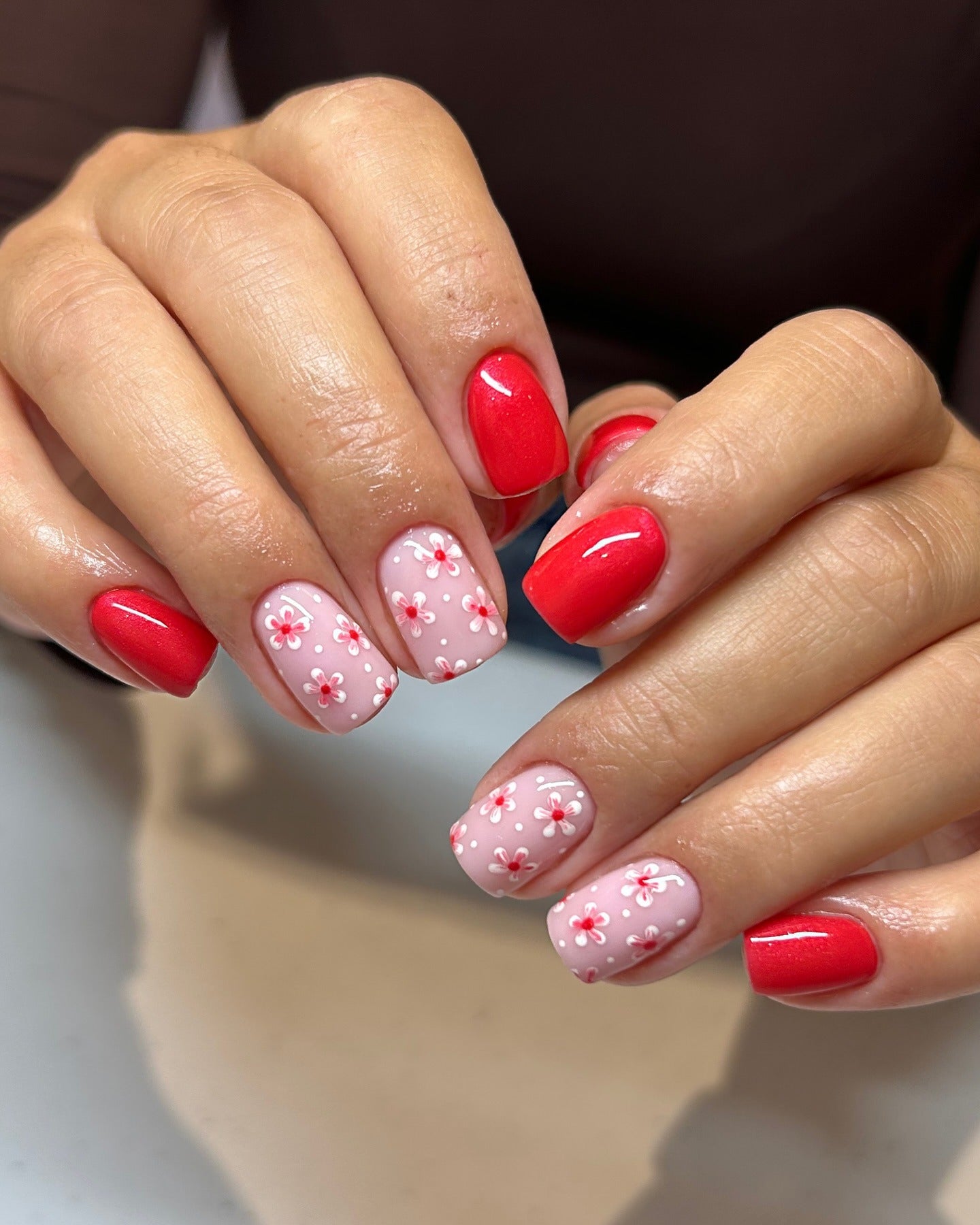 6. Cherry Blossom Sprinkle (Summer Nail Ideas)