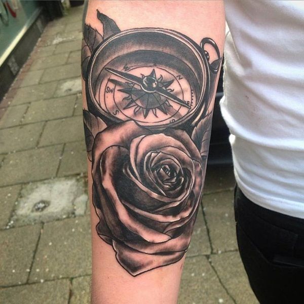 120 Best Compass Tattoos for Men | Improb