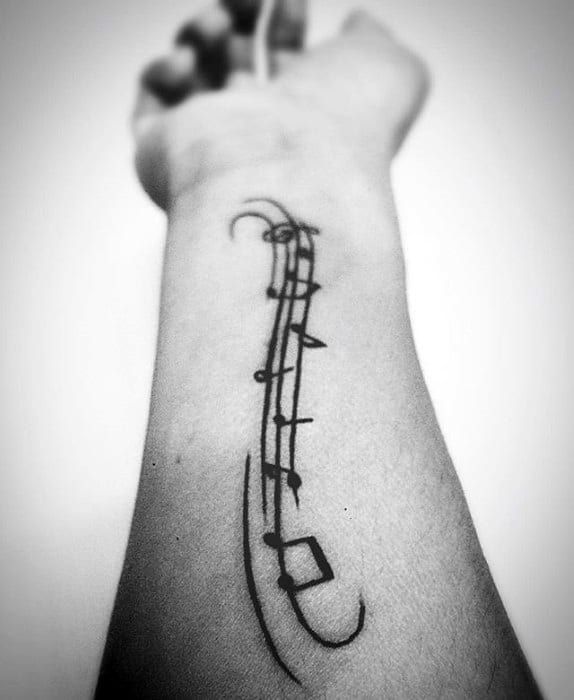 43 Simple Music Tattoos for Men [2024 Inspiration Guide]