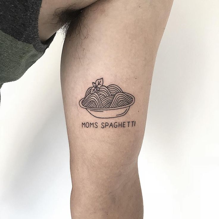 Moms spaghetti tattoo by Sasha But.maybe - Tattoogrid.net