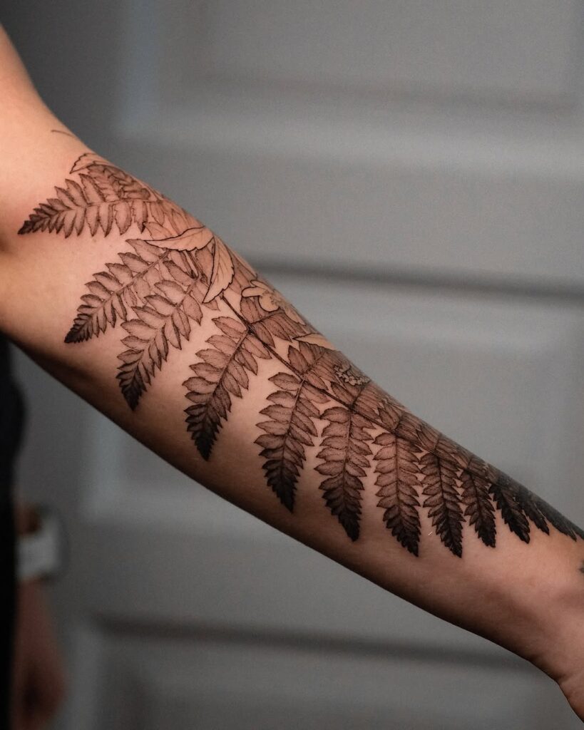 Fern Forearm Tattoo