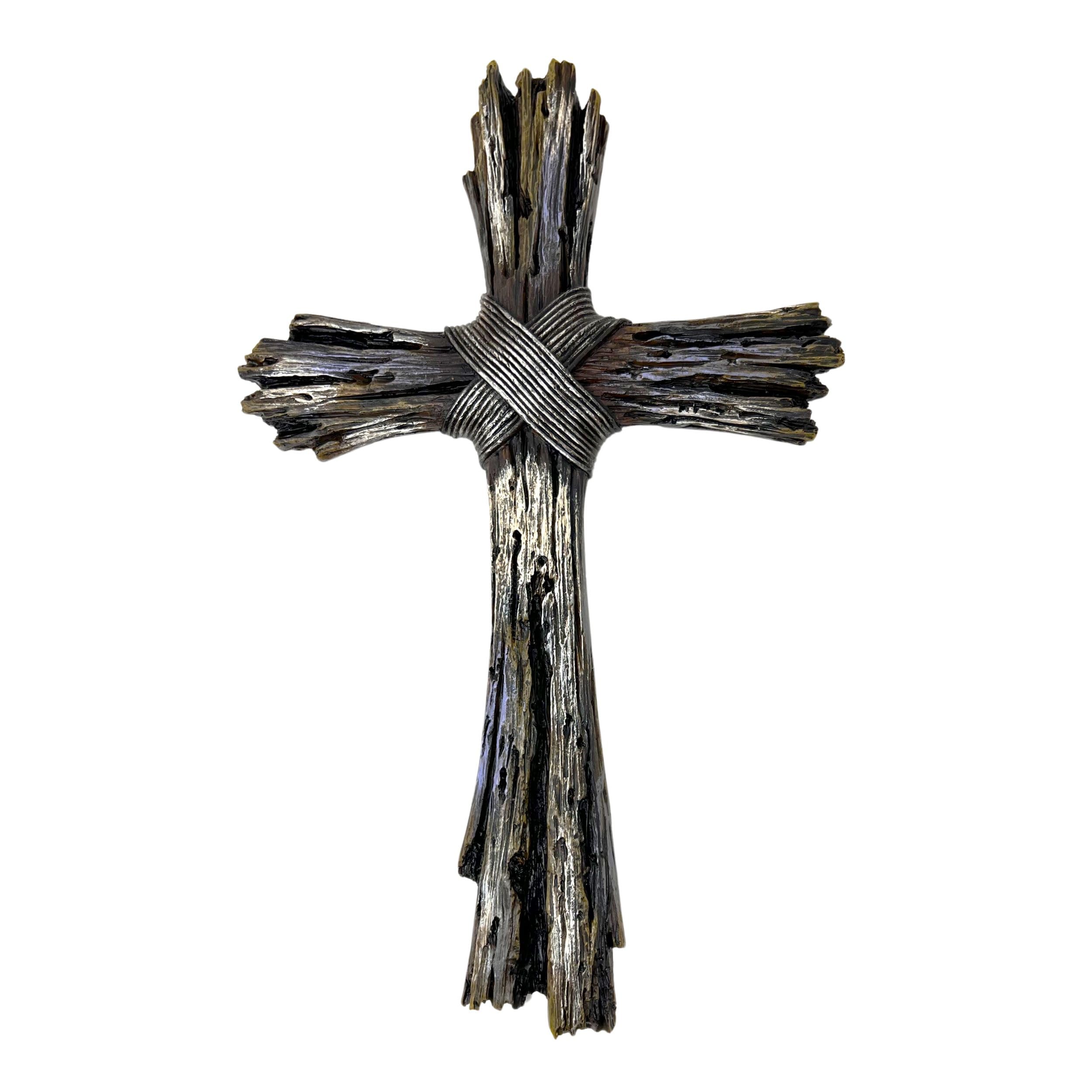 BestGiftEver Rustic Wall Cross with Faux Weathered Wood - Driftwood  Christian Decor - Jesus Wall Art Spiritual Cross Home Decor for Living  Room, ...