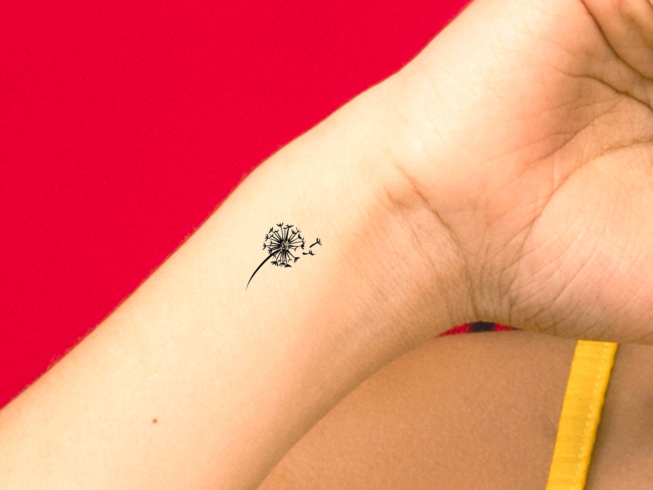 Dandelion Wrist Temporary Tattoo - Etsy
