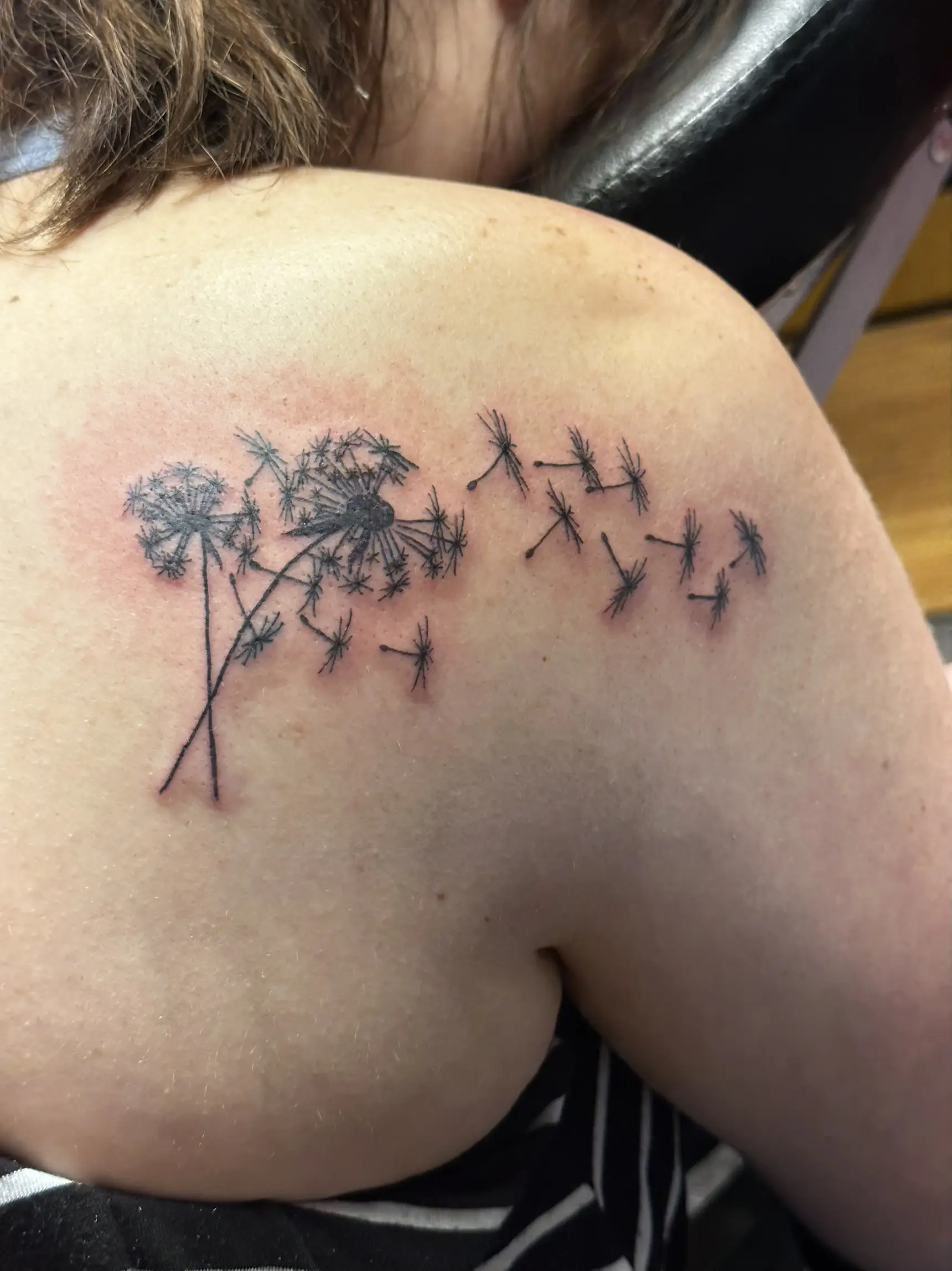 Matching Freehand Dandelion Sister Tattoos | Gallery posted by ...