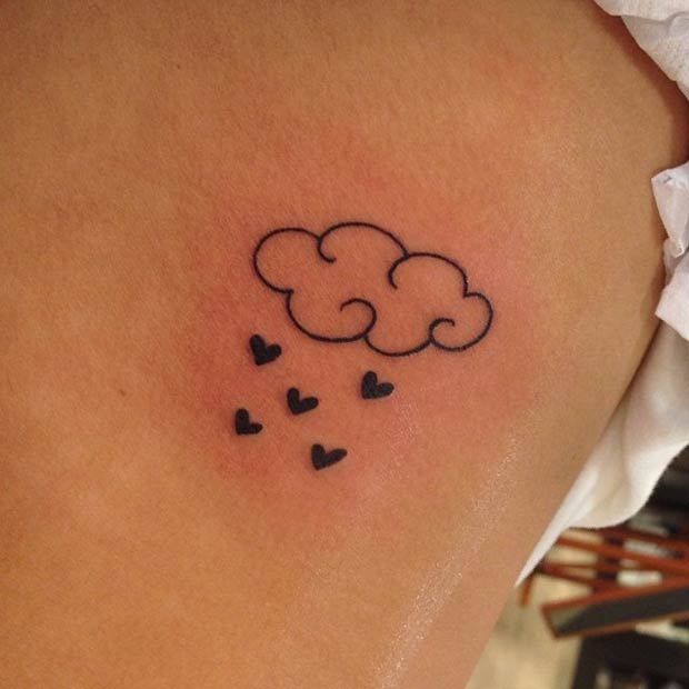 23 Cute Cloud Tattoo Designs and Ideas - StayGlam