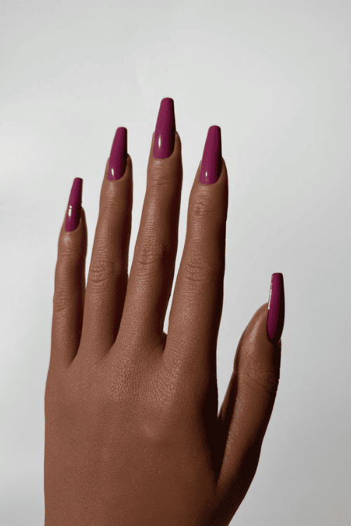 fall nail colors for dark skin