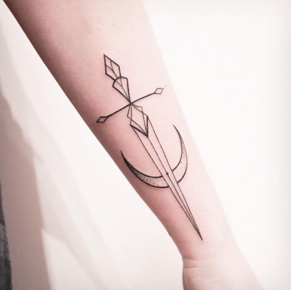 50 Amazing Sword, Dagger, and Knife Tattoo Designs - TattooBlend