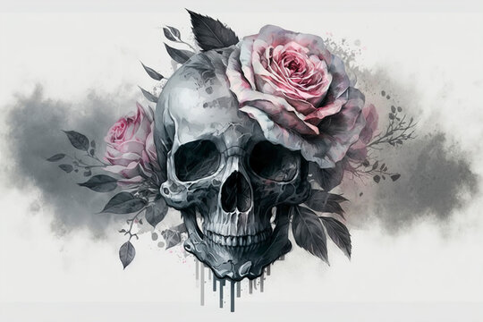 Skull Rose Tattoo Images – Browse 37,107 Stock Photos, Vectors ...