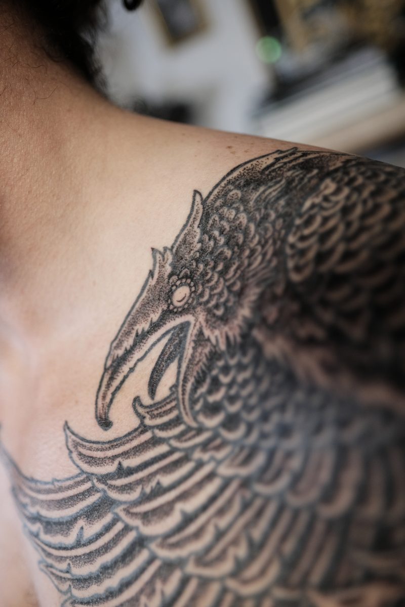 The Raven King - a tattoo by Northern Black