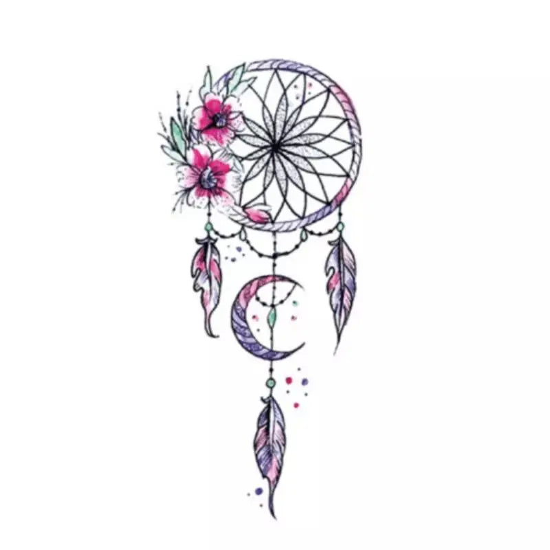 Flower Dreamcatcher Tattoo