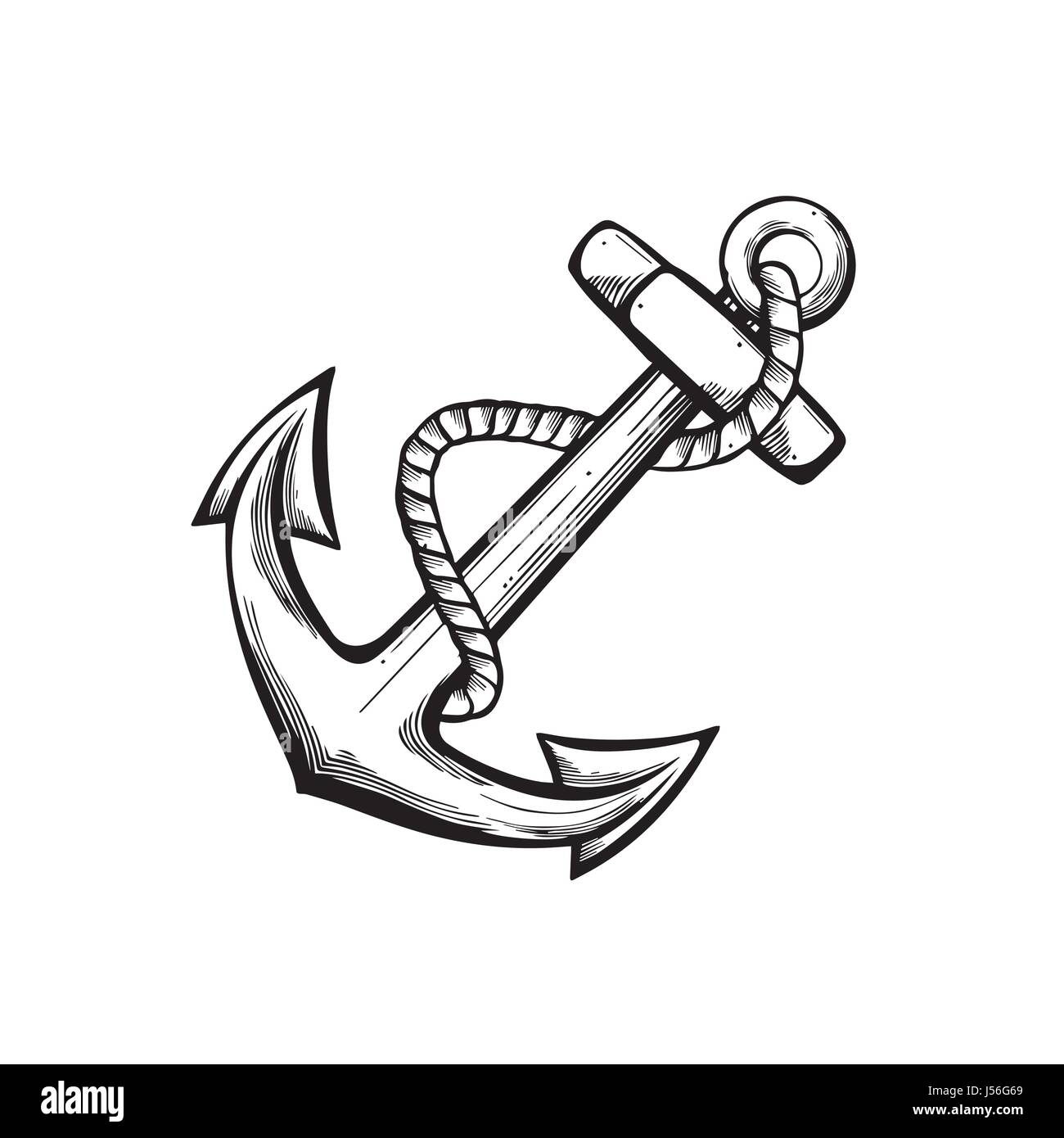 Anchor tattoo hi-res stock photography and images - Alamy