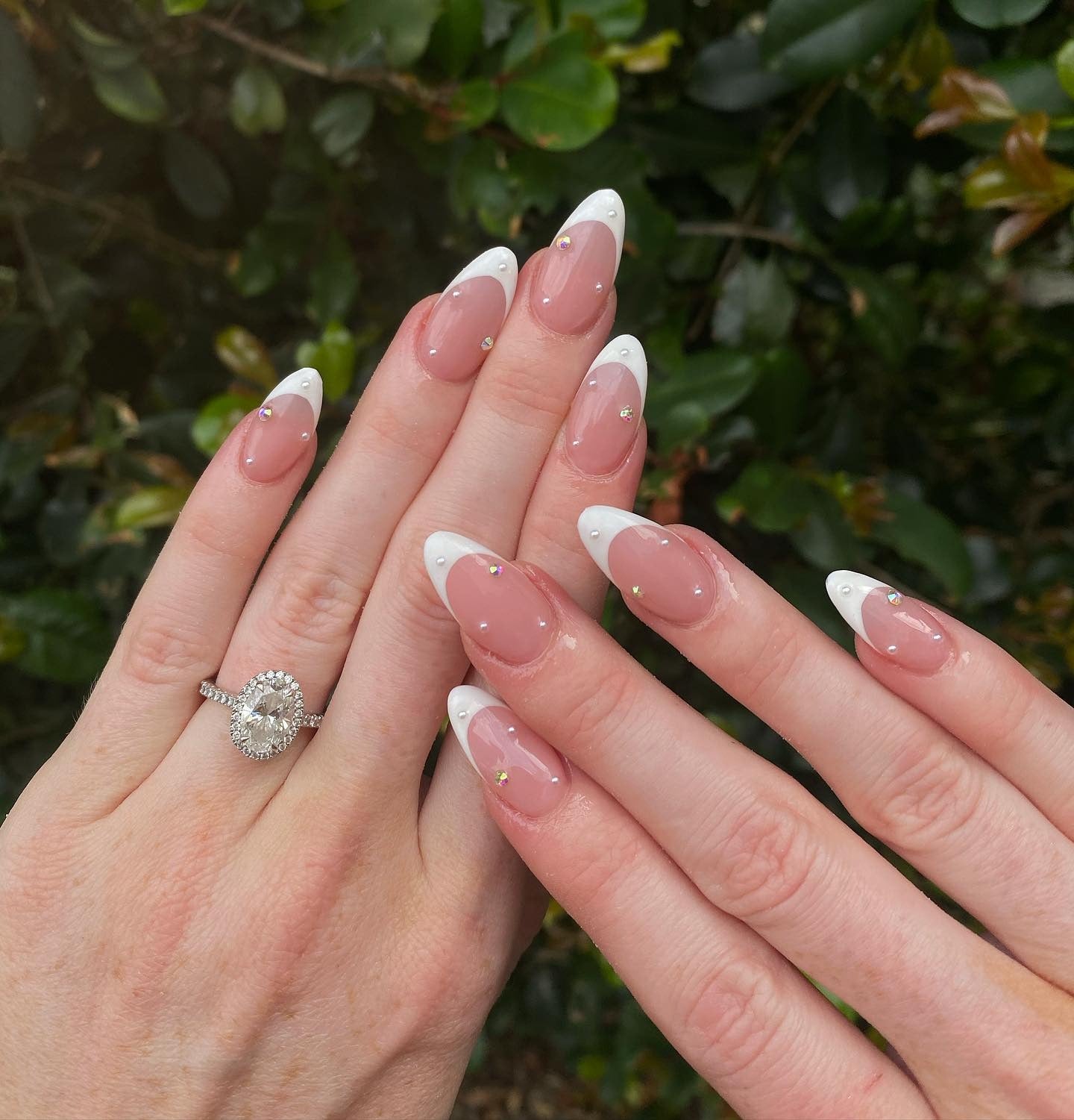 5. Crystal French Elegance (Pretty Nail Ideas)