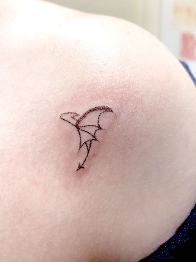 Minimalist Dragon Tattoos | Minimal Tattoo Ideas