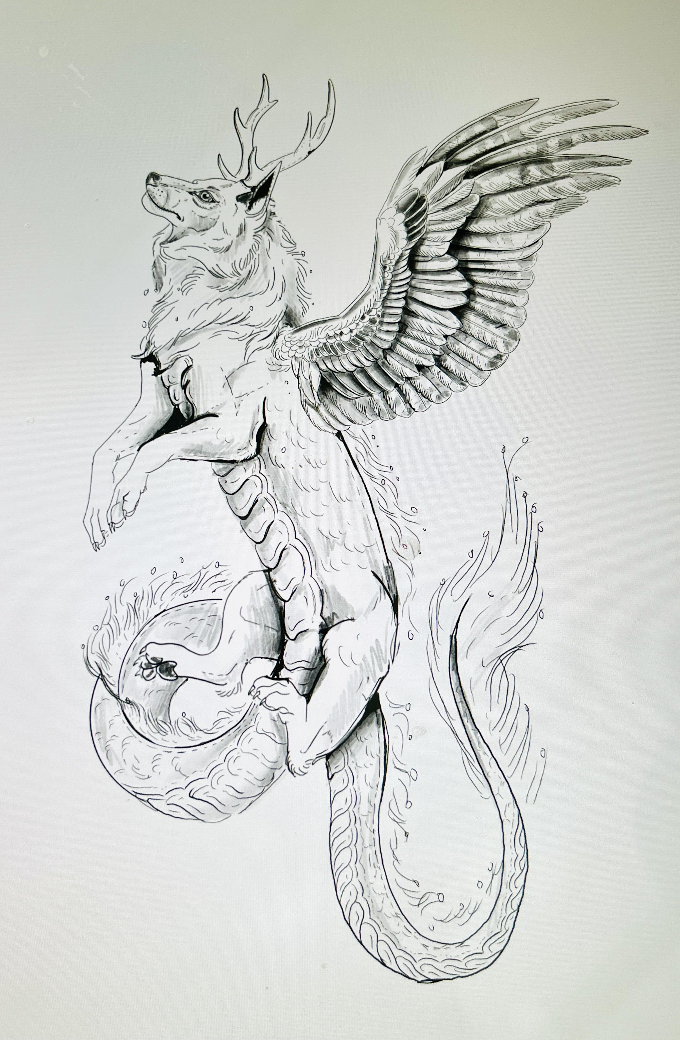 I worked with the artist on this tattoo design for months but I ...