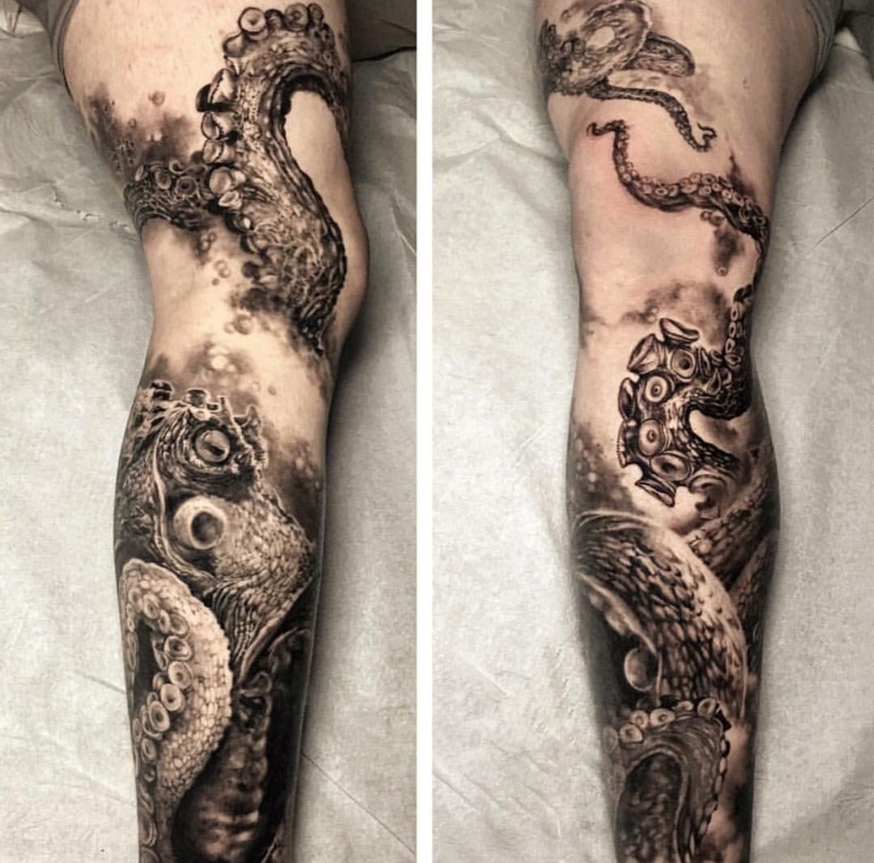 Realistic Octopus Tattoo