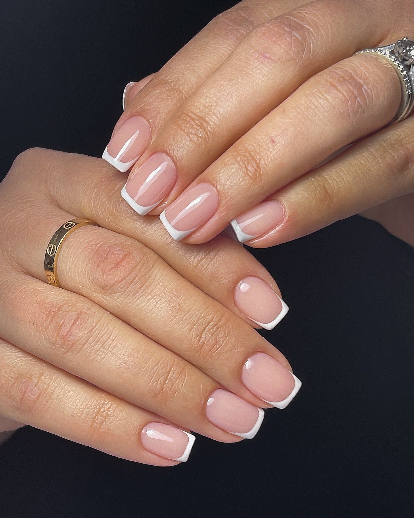 4. Classic Square French Tips (French Tip Nail Ideas)