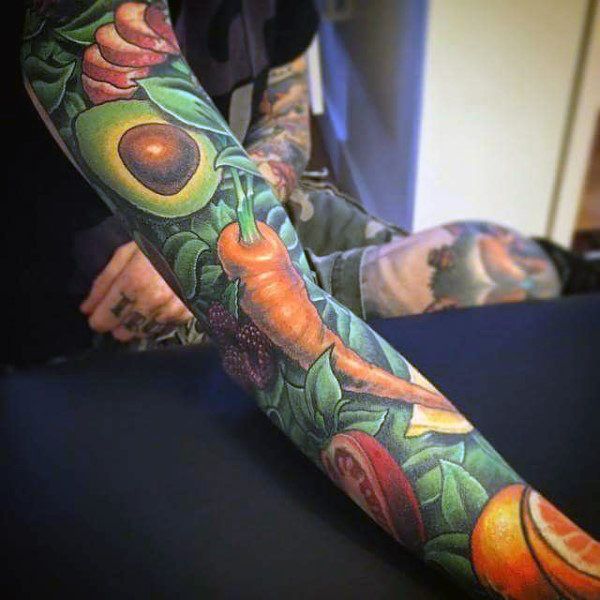 90 Tasty Food Tattoos for Men [2024 Inspiration Guide]