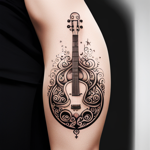 Ai Musical Tattoo Ideas: Guitar, Staff, & Violin – artAIstry