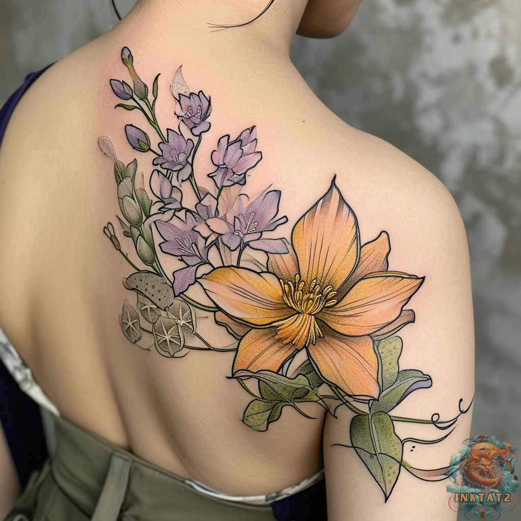 Blooming in July: The Beauty of Birth Flower Tattoos: 95 Designs ...