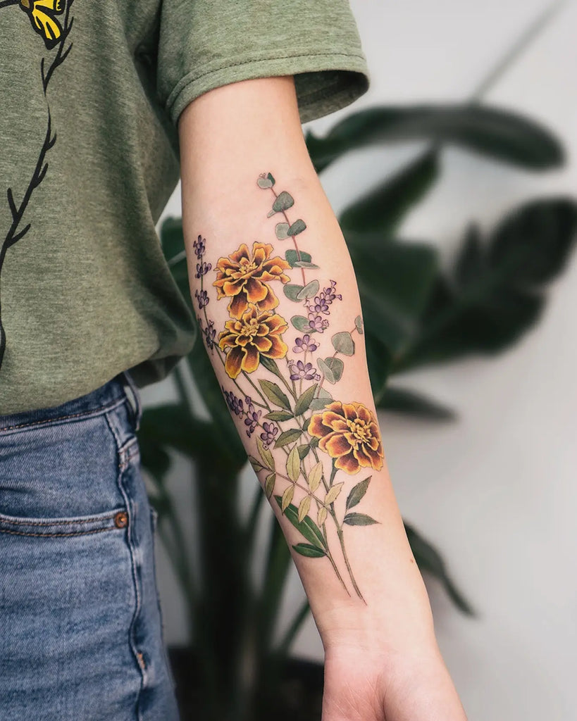 30 Best Marigold Tattoo Ideas You Should Check