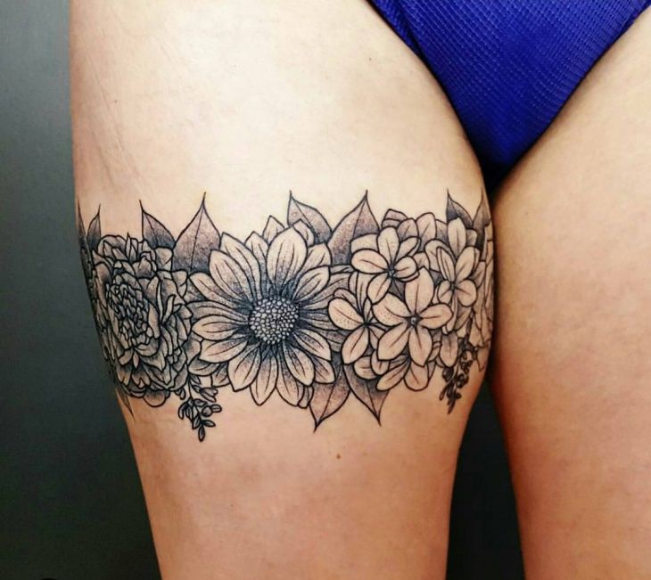 15+ Garter Tattoo Designs, Ideas
