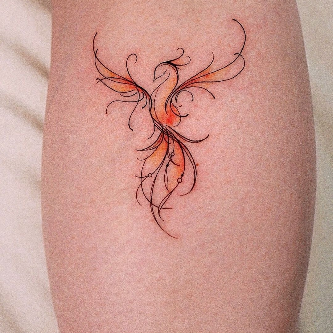 Phoenix Tattoo about strength
